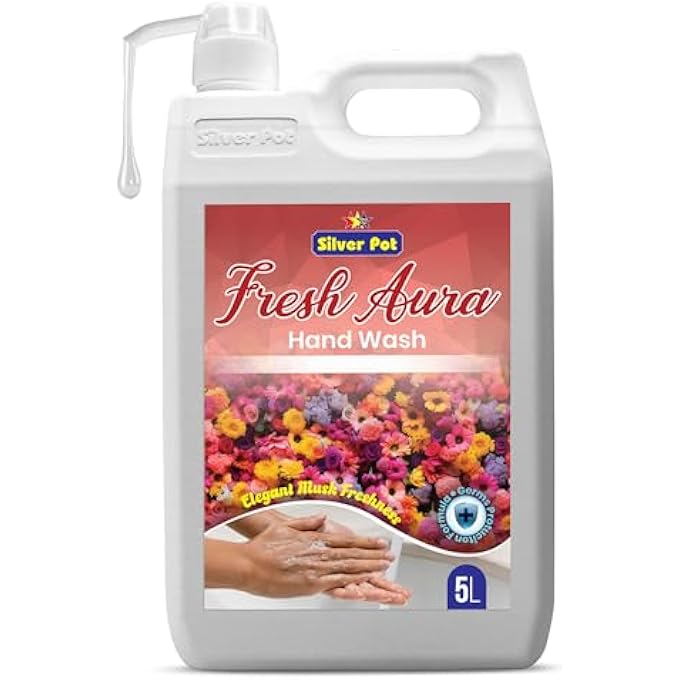 Silver Pot MUSK HAND WASH  5L GENTLE HYDRATING FORMULA WITH REFRESHING MUSK SCENT, EFFECTIVE GERM PROTECTION, AND LONG-LASTING SUPPLY - Image 1